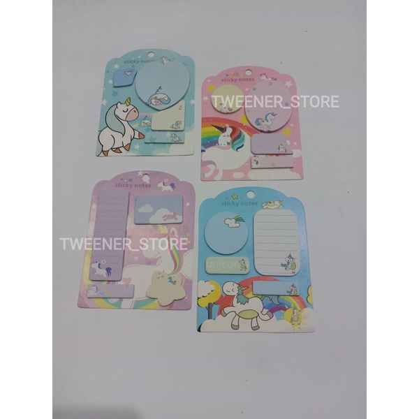 

Sticky Stick Note Notes Kertas | Pembatas Buku Motif Gambar Kartun Anak