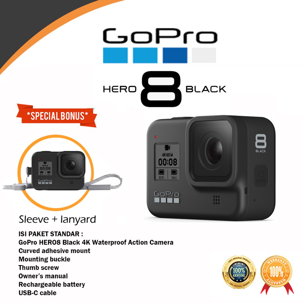 Gopro Hero8 Black Go Pro Hero 8 Black Original Shopee Indonesia