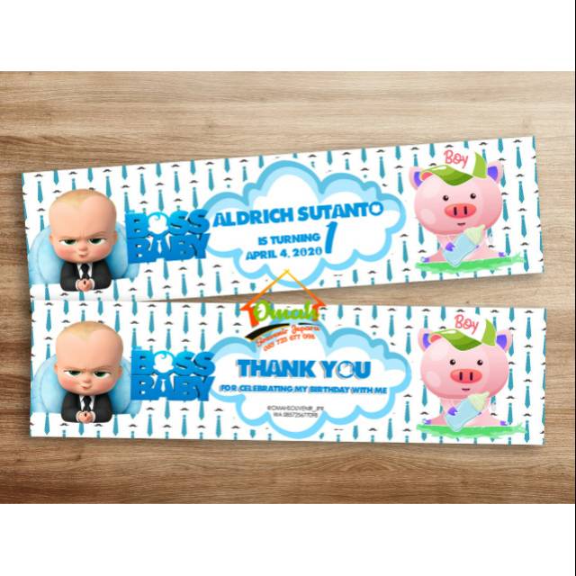 

Plastik snack Ultah, plastik hangtag, snack ultah