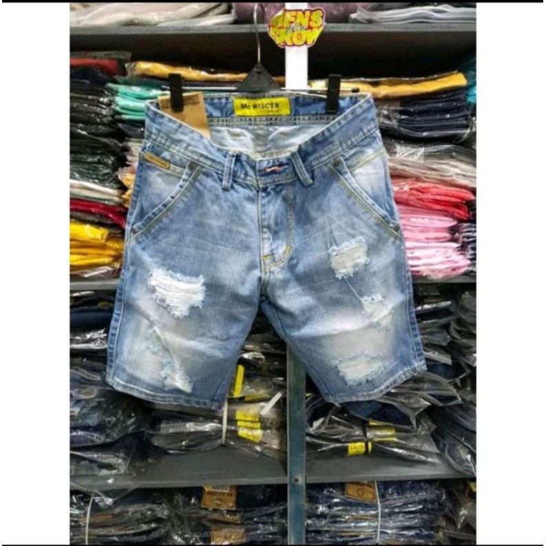 celana Levis pendek sobek pria /celana wiscer pendek