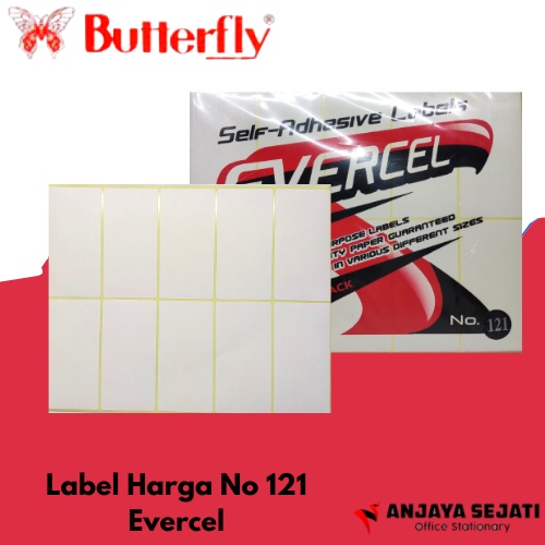 

Label Harga No. 121 Evercel | Tempelan Harga | Per5pack (isi 35lembar)