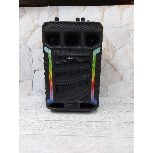 Speaker Portable Bluetooth Free Mic 3000W 8&quot; Fleco F 8606NF ORIGINAL