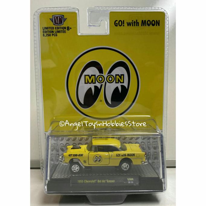 Produk Unggulan Miniatur Diecast M2 Machines Chevy/Chevrolet Bel Air Gasser Mooneyes Limited