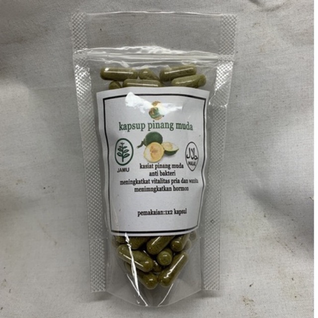 

kapsul pinang muda original 100%extra pinang muda