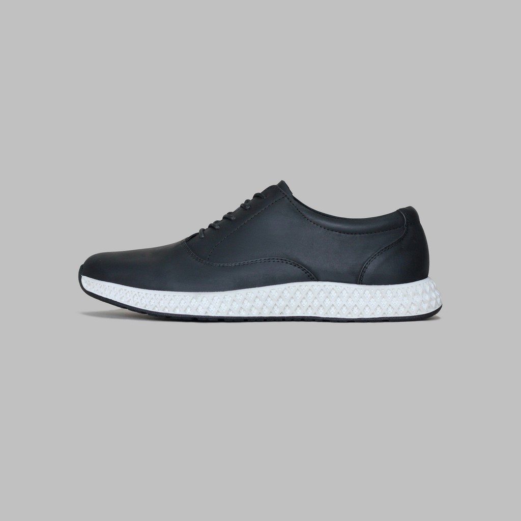 ARTAP - Sepatu Sneakers Kulit Asli - Wolio CH Black White Sole