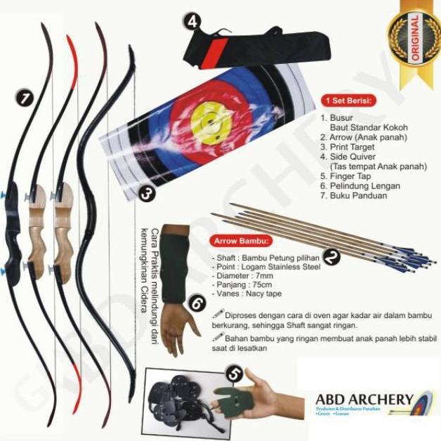 Terbaru Full Set Paket Panahan Dewasa Pemula Busur Anak Panah Target Terlaris