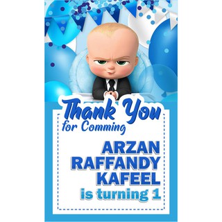 Kartu Ucapan Souvenir Terima Kasih Thanks Card Ulang Tahun ...