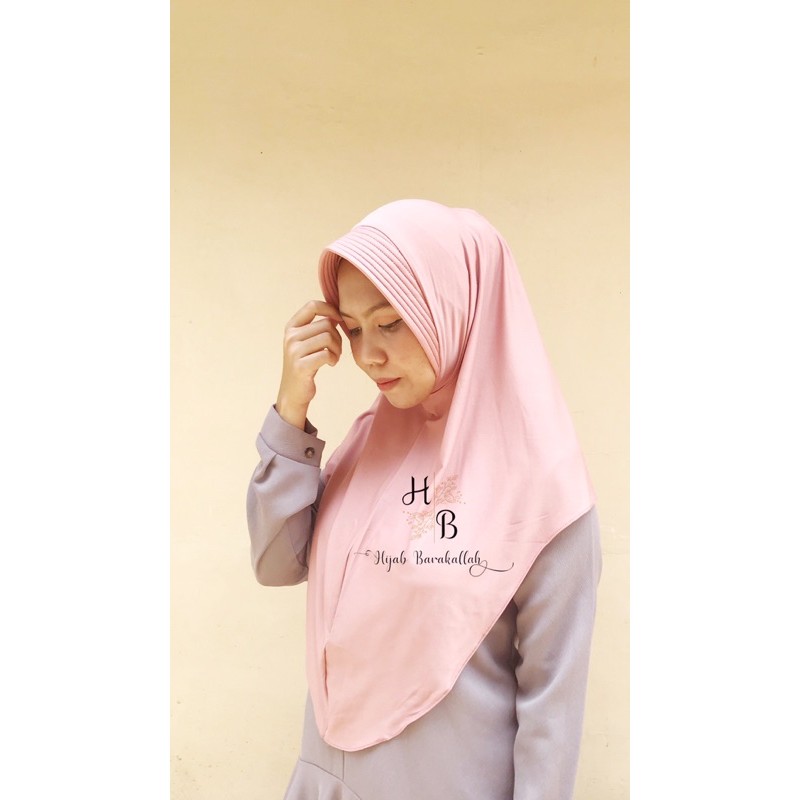 Bergo jersey/Bergo Pet jersey/Bergo Instan Pet/Bergo Bahan jersey premium/Hijab bergo instan-1