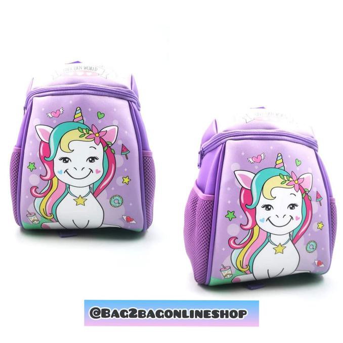 TAS ANAK SEKOLAH LUCU IMPORT UNICORN