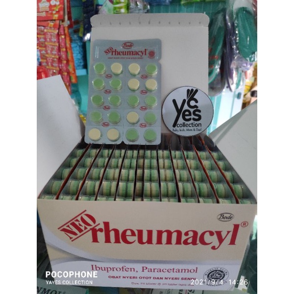 Neo Rheumacyl Neuro 20 pcs - 10 Pcs Tablet Remasil Ibuprofen Paracetamol Nyeri Kebas Kesemutan Kram Otot Sendi