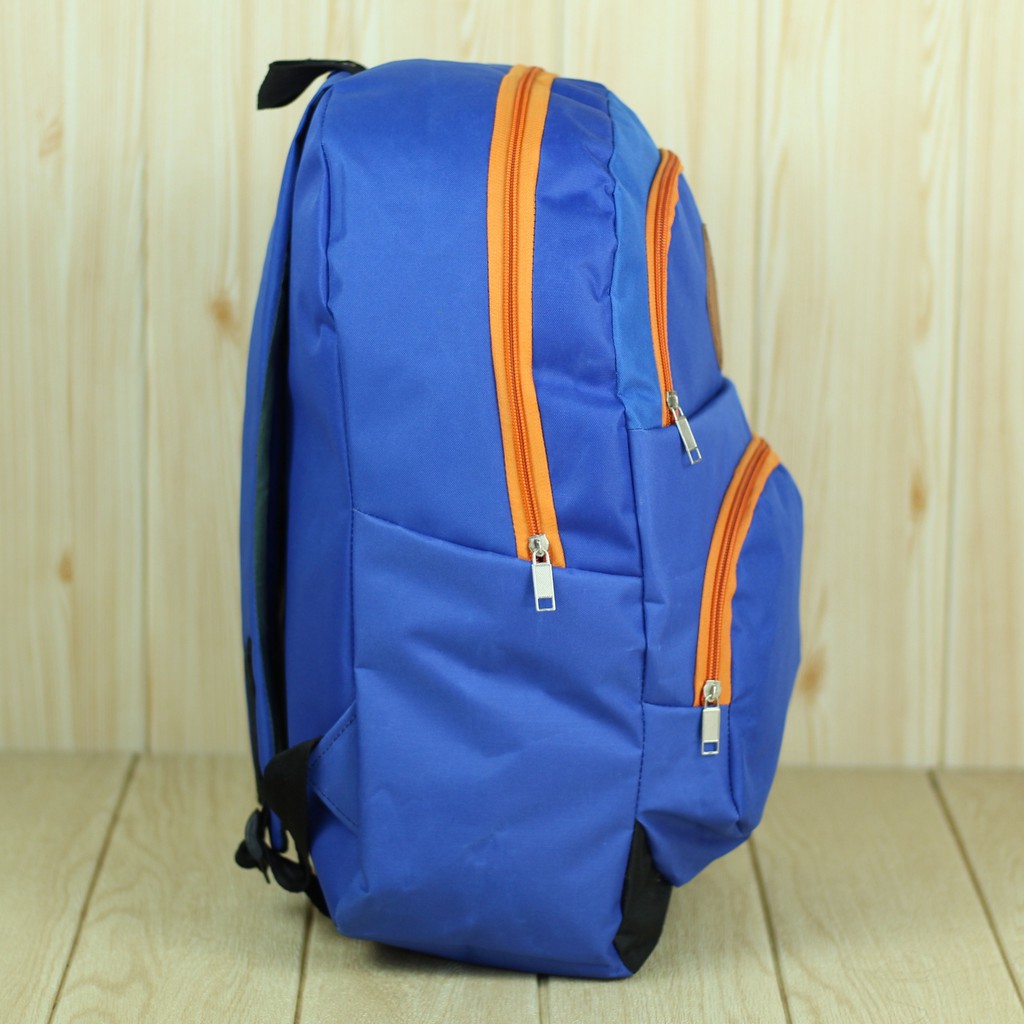 Tas Ransel Distro Elite Biru Back Pack Pria Wanita Kekinian Keren Kece Bahan Tebal Kuat Berkualitas