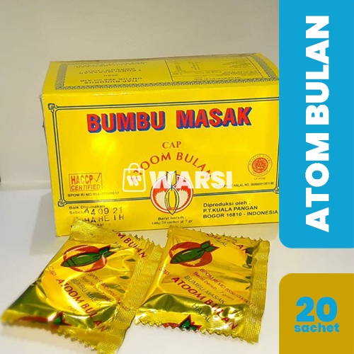 

Bumbu Masak tabur penyedap cap atom/atoom bulan 1 dus