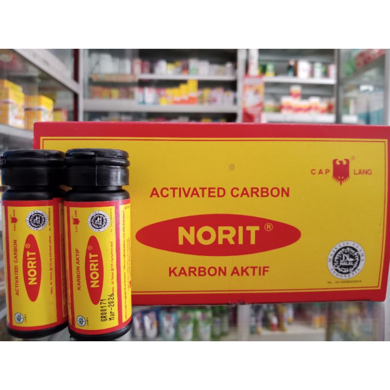 Norit Karbon Aktif 40 Tablet | Obat Diare/Kembung/Keracunan