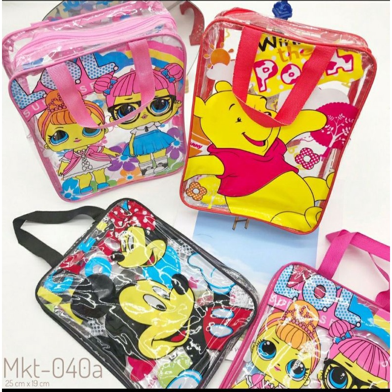 

Goodie bag Tas Tenteng mika bersleting bingkisan souvenir anak