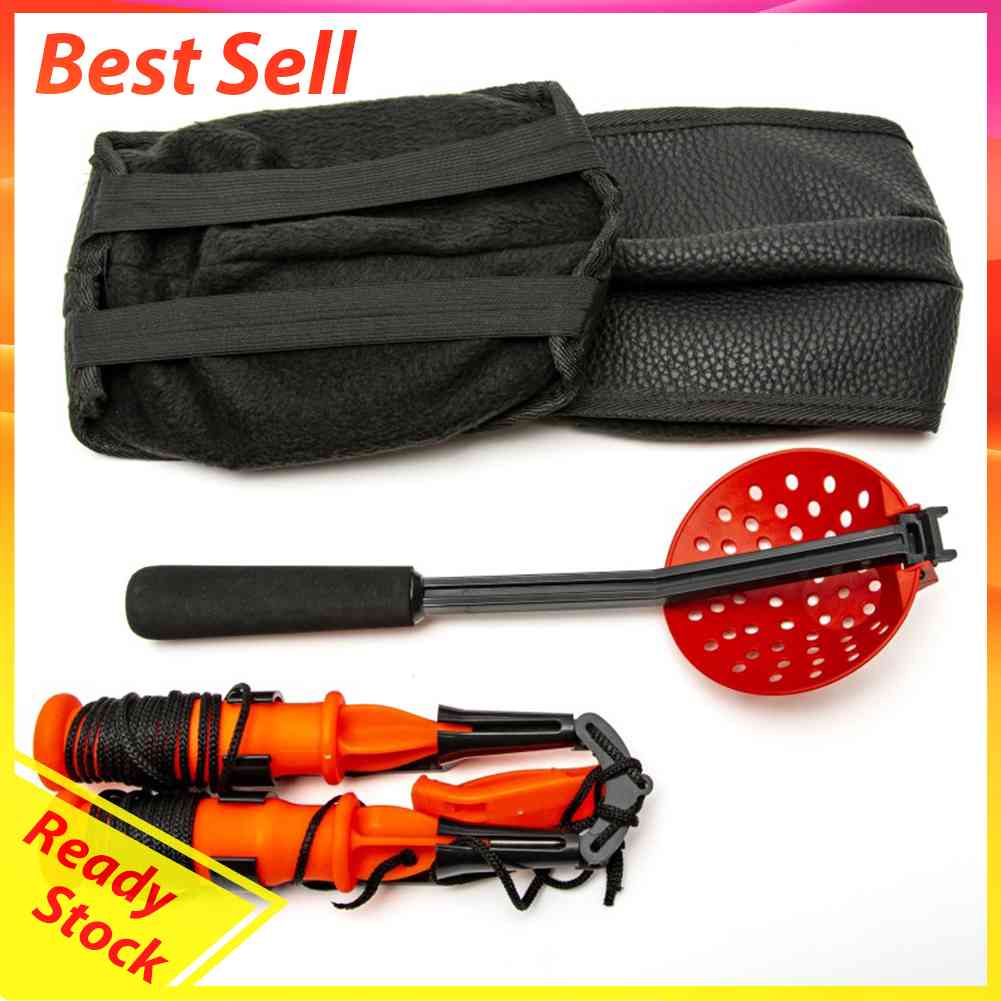 Ice Fishing Pick Chisel Portable Spike Life-Saving Hiking Survival Tools Set