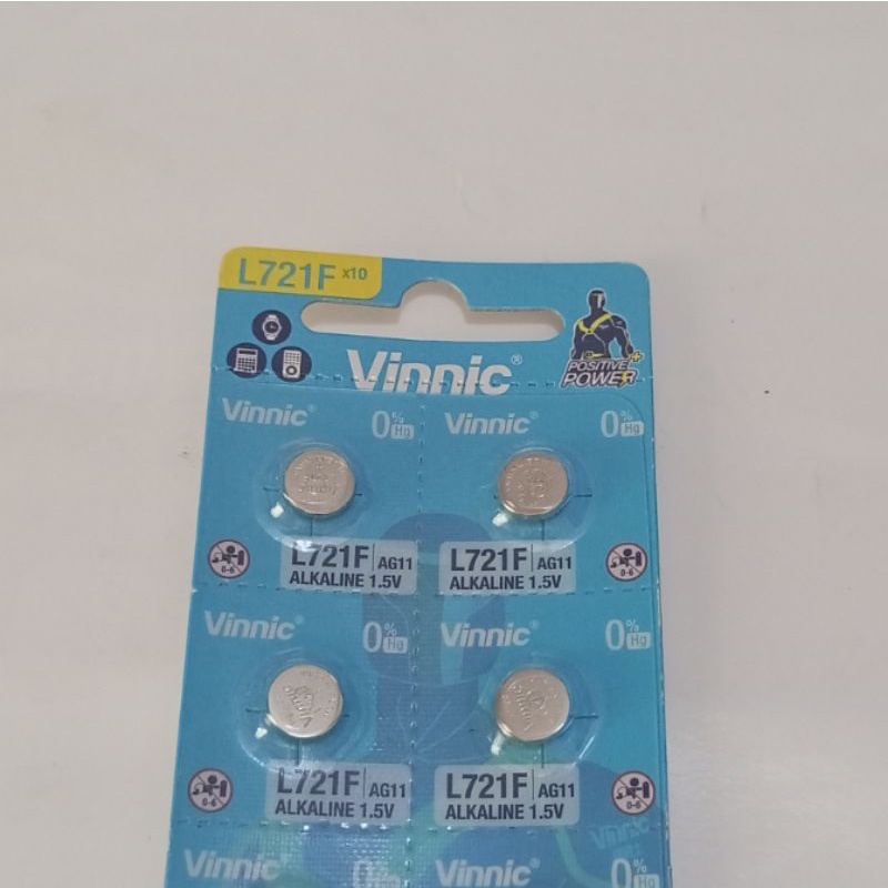 BATERAI VINNIC L 721 F BATRE JAM TANGAN CALCULATOR L721F L721 AG11 1.5V