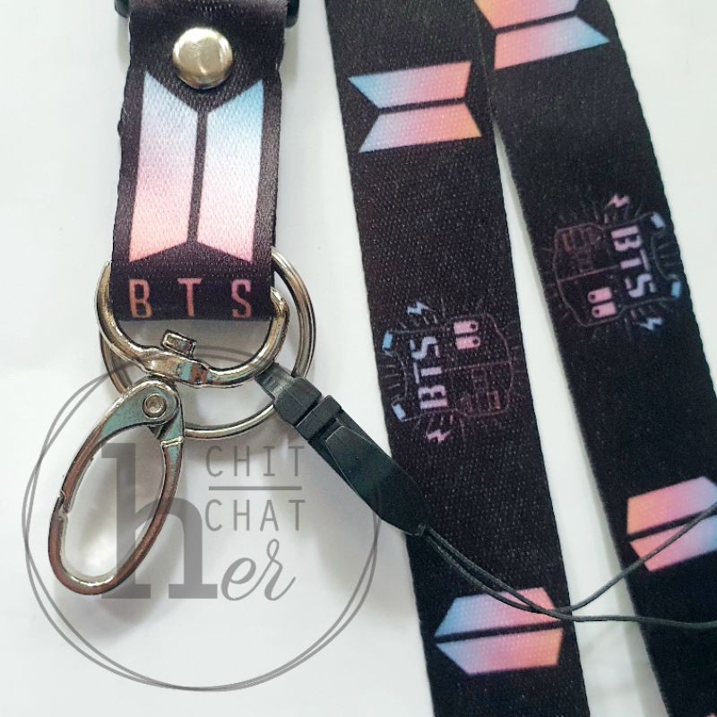 

Lanyard / Tali ID Card BTS ARMY Black - Unofficial