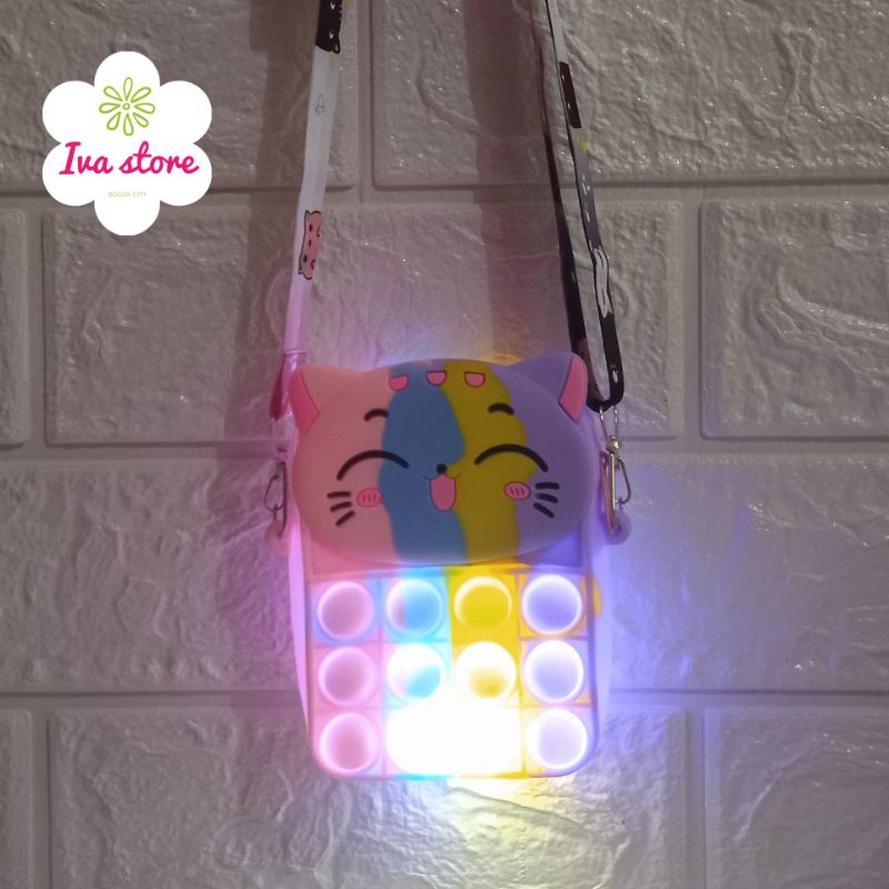 Tas Pop it LED Unicorn