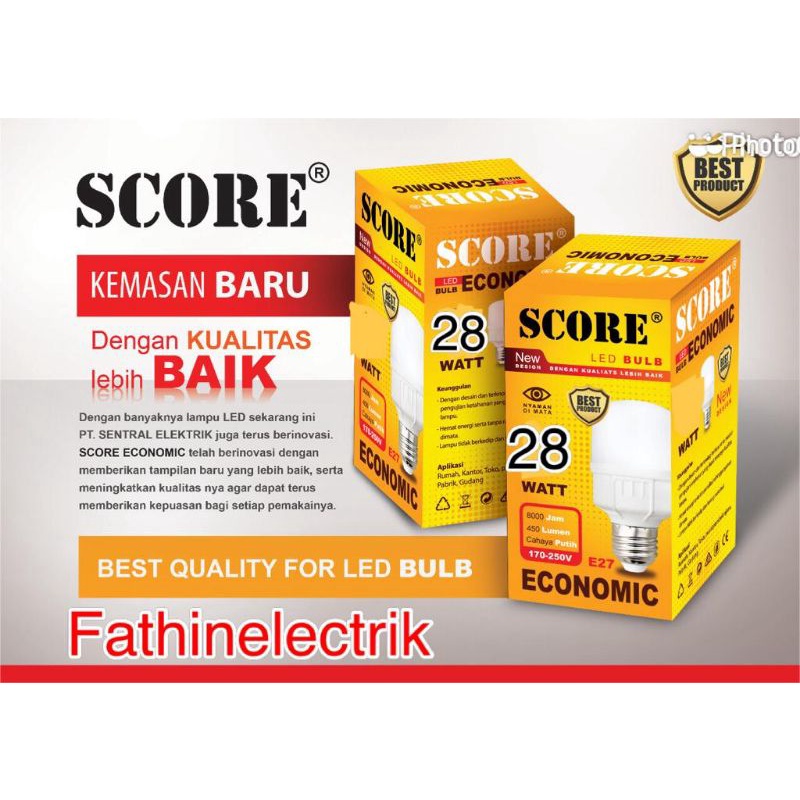 LAMPU LED MURAH SCORE EKONOMIS