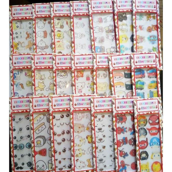 

31.87-Kue- Topping Makanan/Sticker Makanan/Sticker Nasi/Edible Stamp N119-N127 -Terlengkap-Termurah-