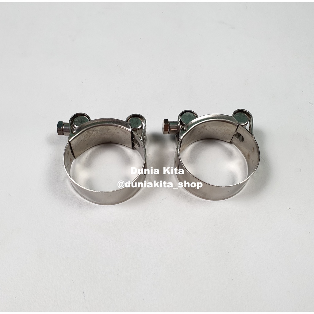 Clamp Klem Knalpot Honda CBR150R CB150R Antikarat Stainless Steel