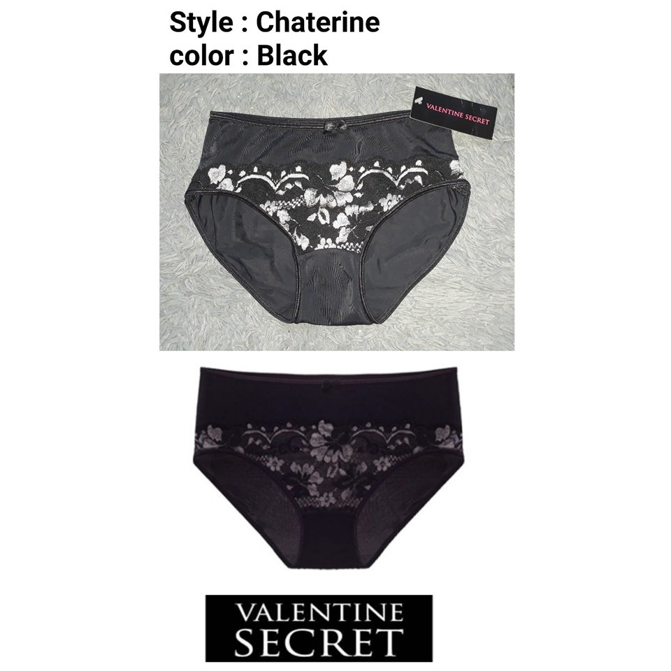 Panty Valentine Secret style Chaterine color black