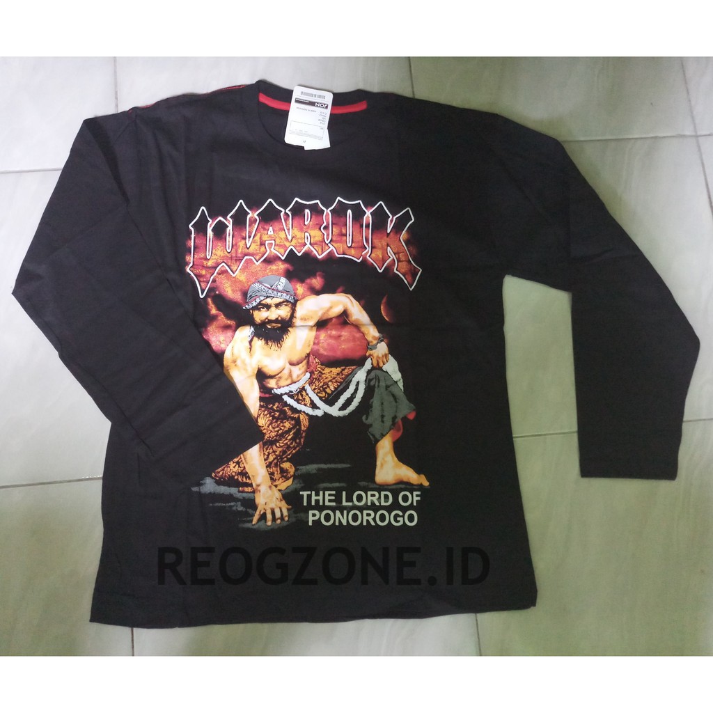 KAOS LENGAN PANJANG GAMBAR WAROK PONOROGO (JUMBO SIZE)