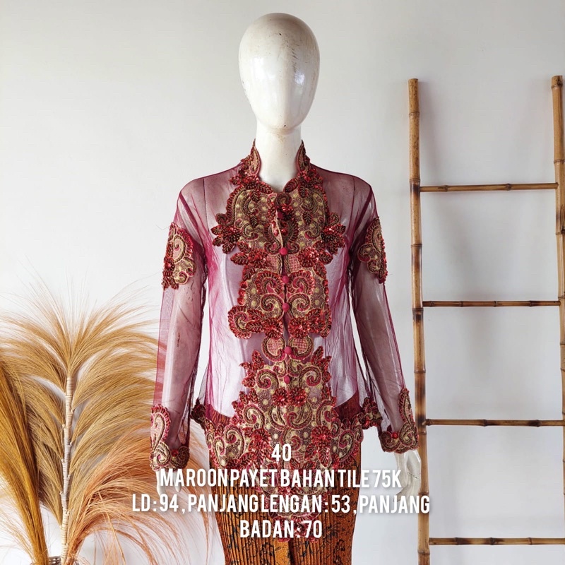 kebaya bordir payet/kebaya