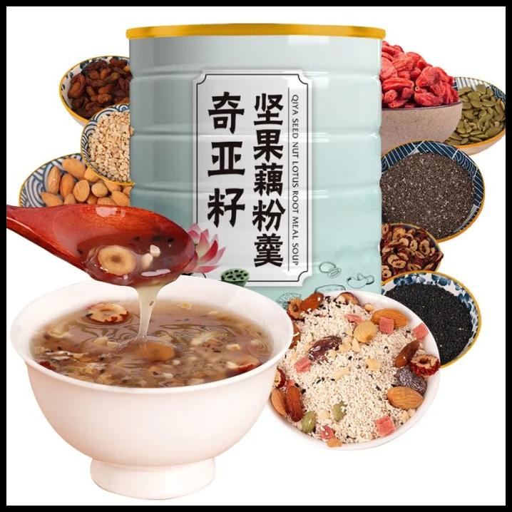 Qiya Seed Nut Lotus Root Strach Bubuk Akar Teratai 500Gr Menu Diet