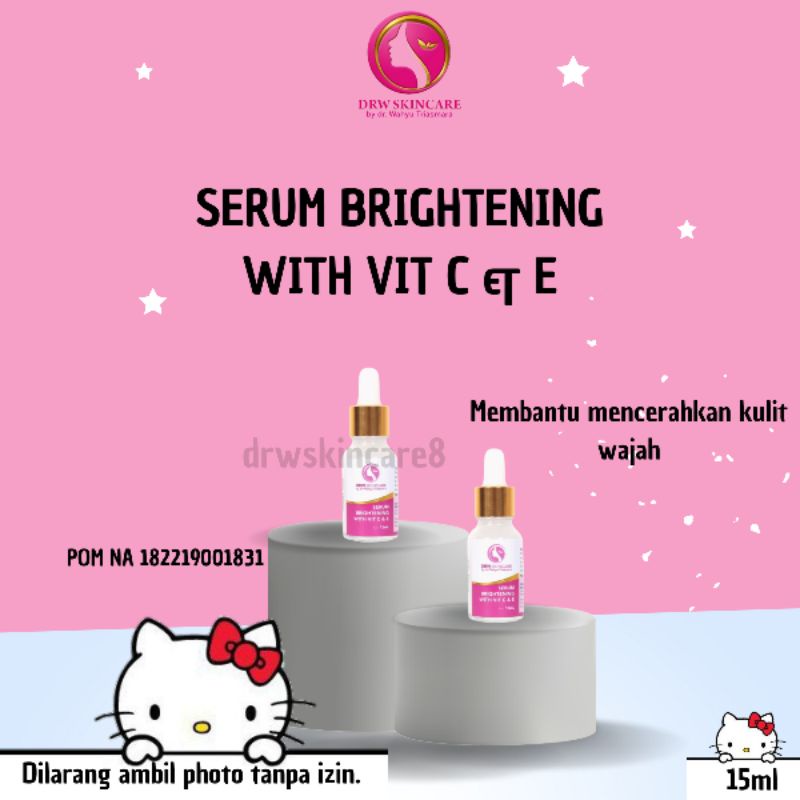 DRW SKINCARE SERUM BRIGHTENING VIT C & E