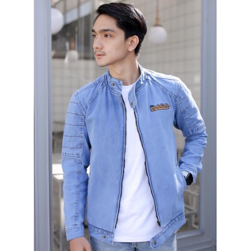 [HOLLXMALL] | JAKET JEANS POLOS KEREN PRIA CASUAL JAKET LEVIS PRIA BAHAN DENIM JAKET PRIA DISTRO