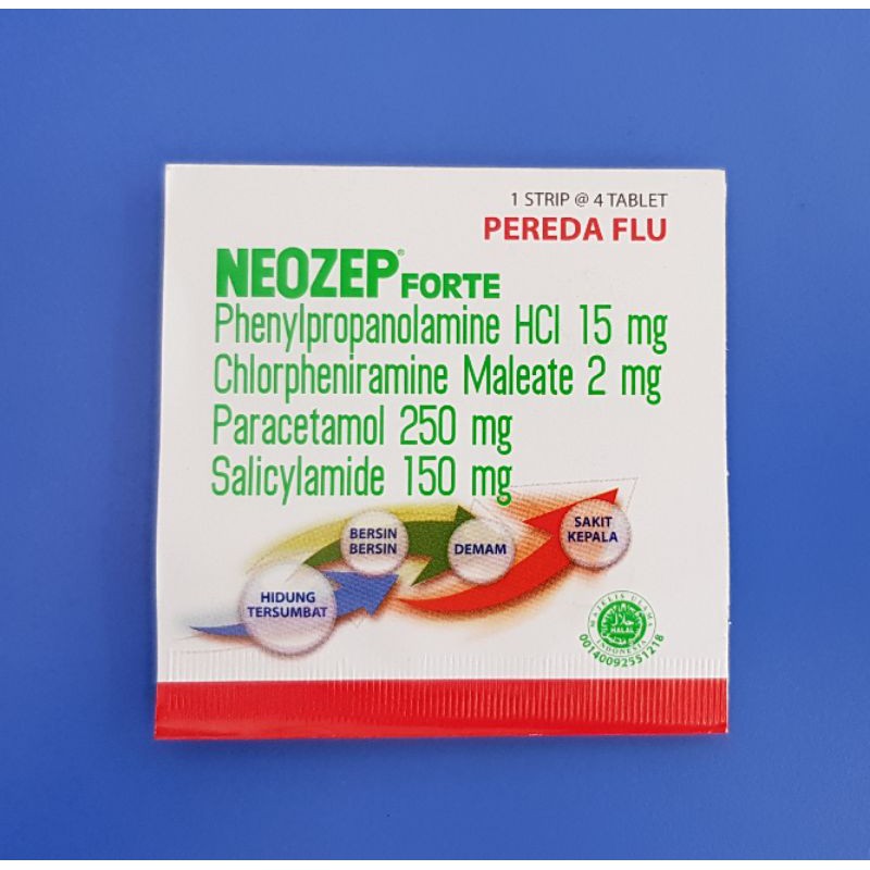 NEOZEP FORTE 1Strip Isi 4Tablet