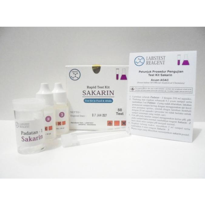 Jual Test Kit Sakarin / Saccharine Testkit / Alat Uji Pemanis Saccarine ...