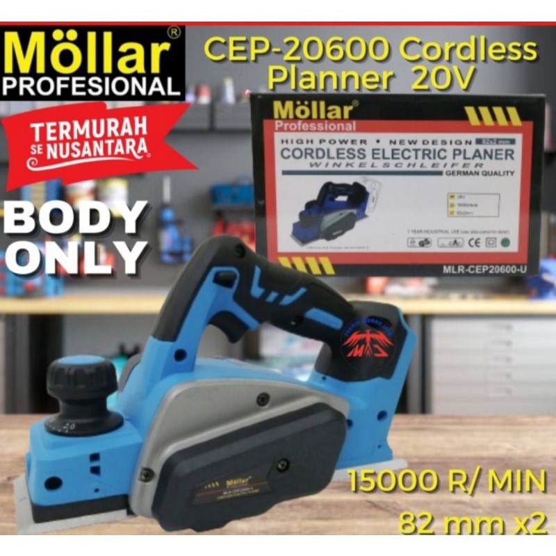 mollar CEP20600-U mesin serut ketam cordless planer CEP 20600 U 18v