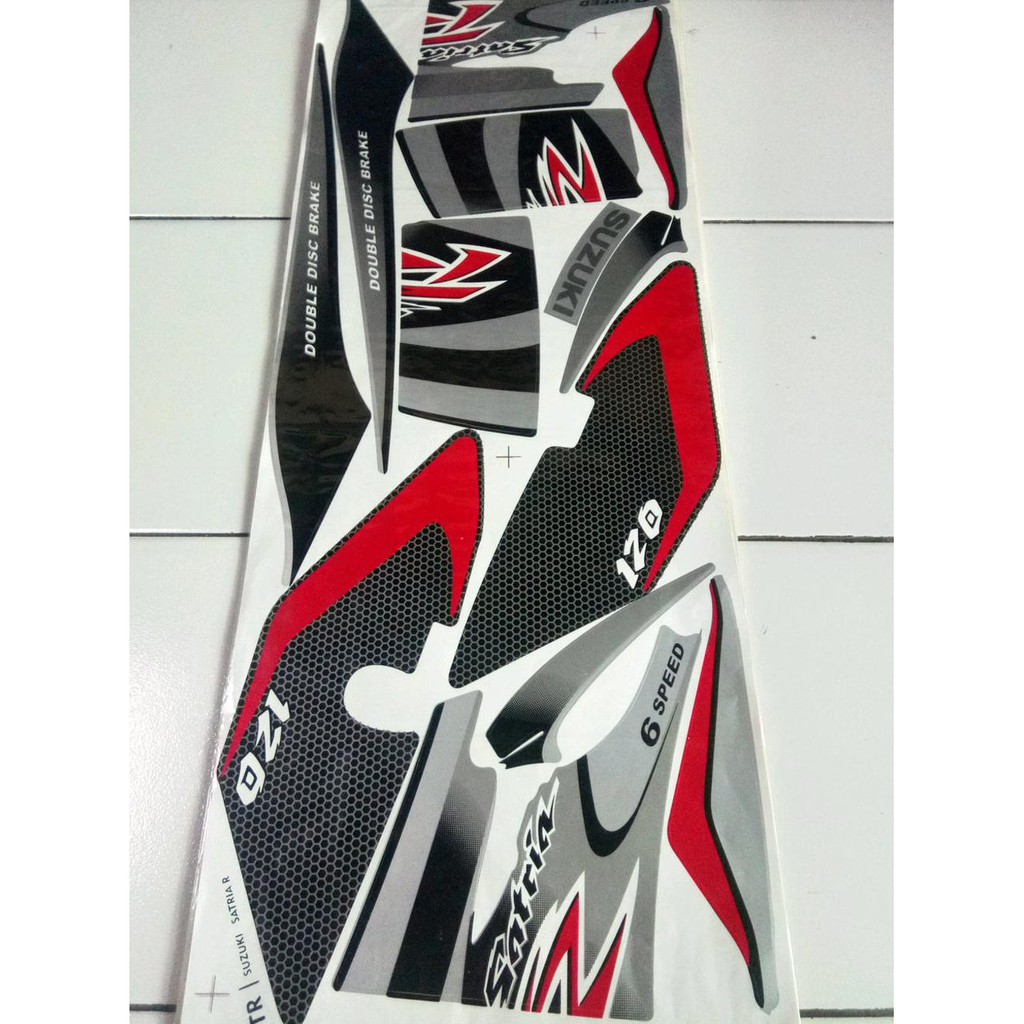 Aksesoris Striping Stiker Lis Motor Suzuki Satria 2Tak Lumba-Lumba 120R - 4