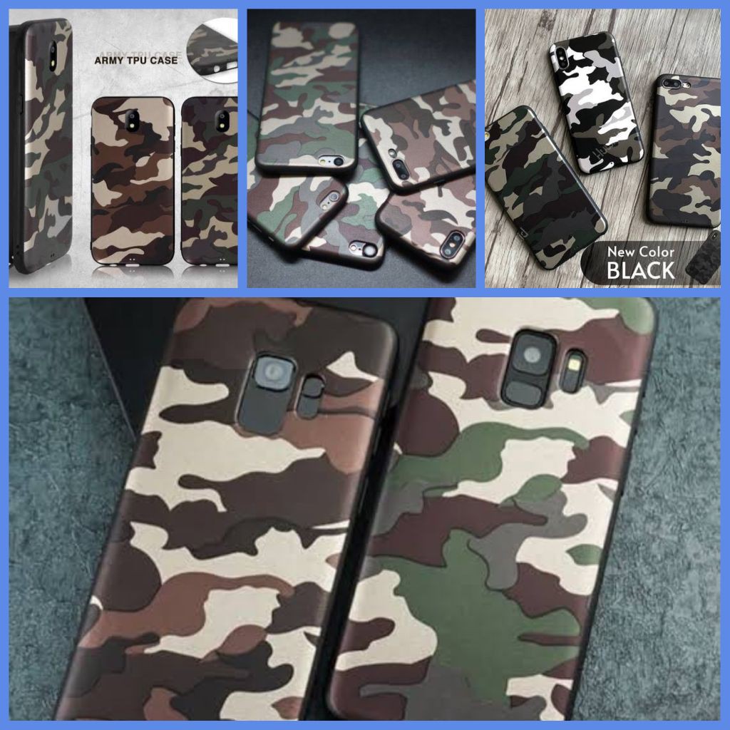 READY  CASE ARMY TENTARA SAMSUNG J4 J5 J6 J510 J7 J8 A6 REDMI 5X A1 6 PRO