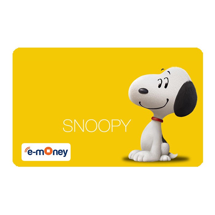 Jual Kartu E money Snoopy anjing Lucu Custom Etoll Mandiri Cetak 2 Sisi