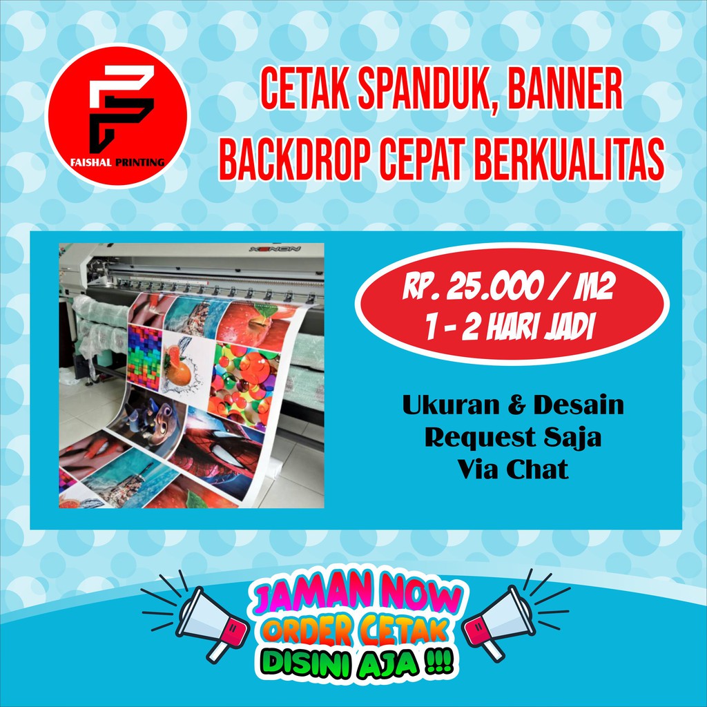 Jual Cetak Spanduk, Banner, Backdrop, Murah Berkualitas Ukuran 1 X 1 ...