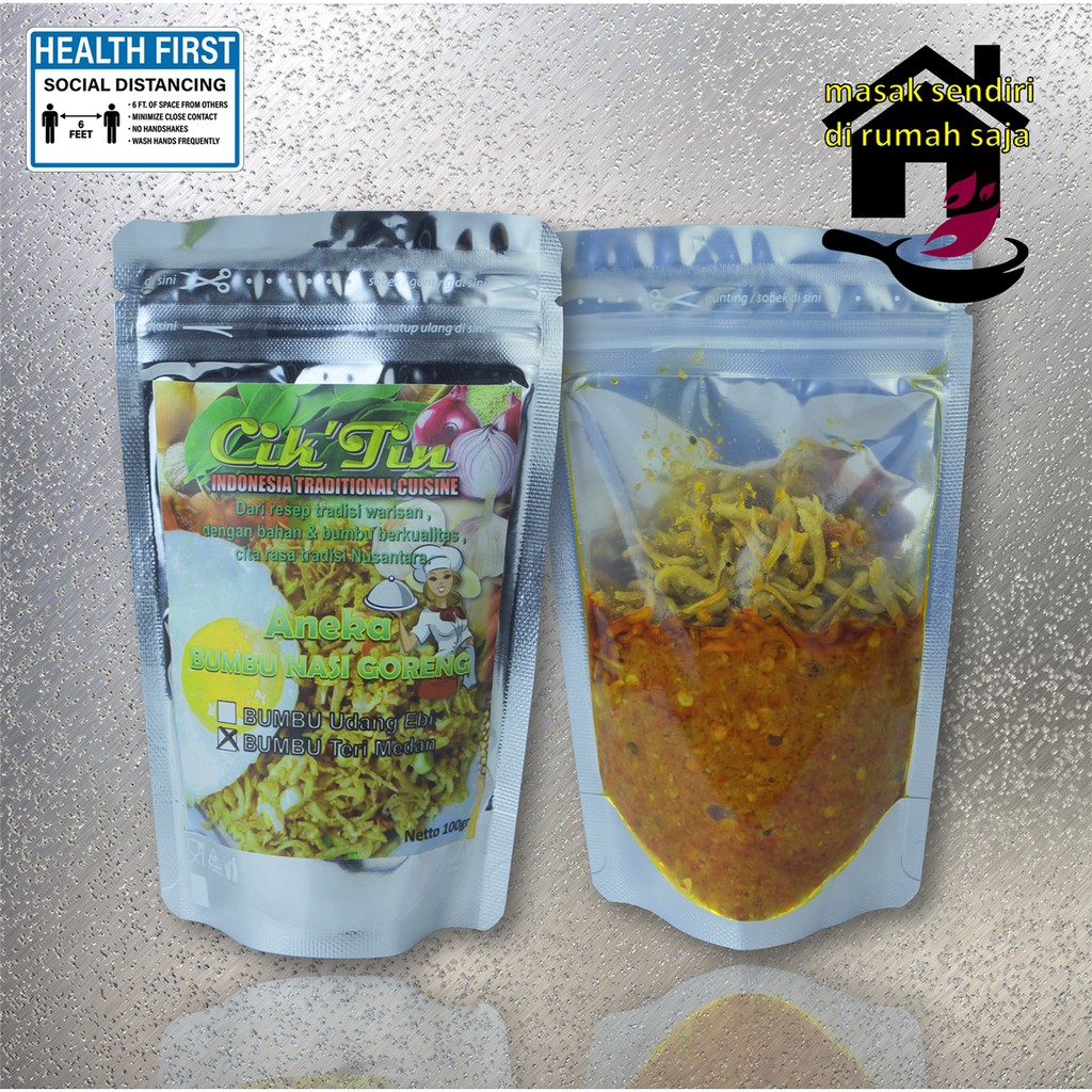 

BUMBU INTI Cik’Tin NASI GORENG Ikan TERI Medan 100gr.