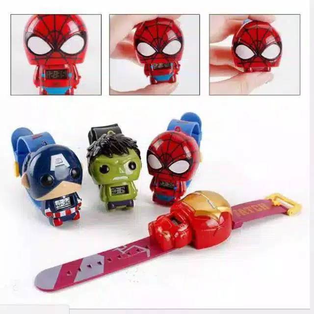 Jam Tangan Anak Robot Pencet Strap Rubber(Dikirim Dari Jakarta)