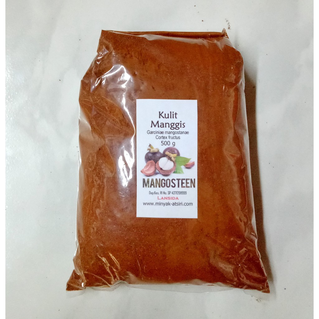 Serbuk Kulit Manggis 500 g Bubuk Mangosteen Asli Garnicia mangostana Powder