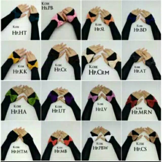 Handsock jempol PITA KOMBI / Handsock Pita Murah / Handsock Pita Cantik Combi