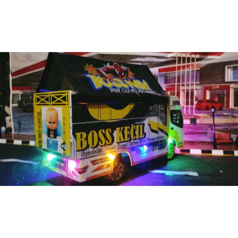 ( COD )miniatur truck oleng BISA CUSTOM FOTO DAN NAMA DI PINTU BELAKANG