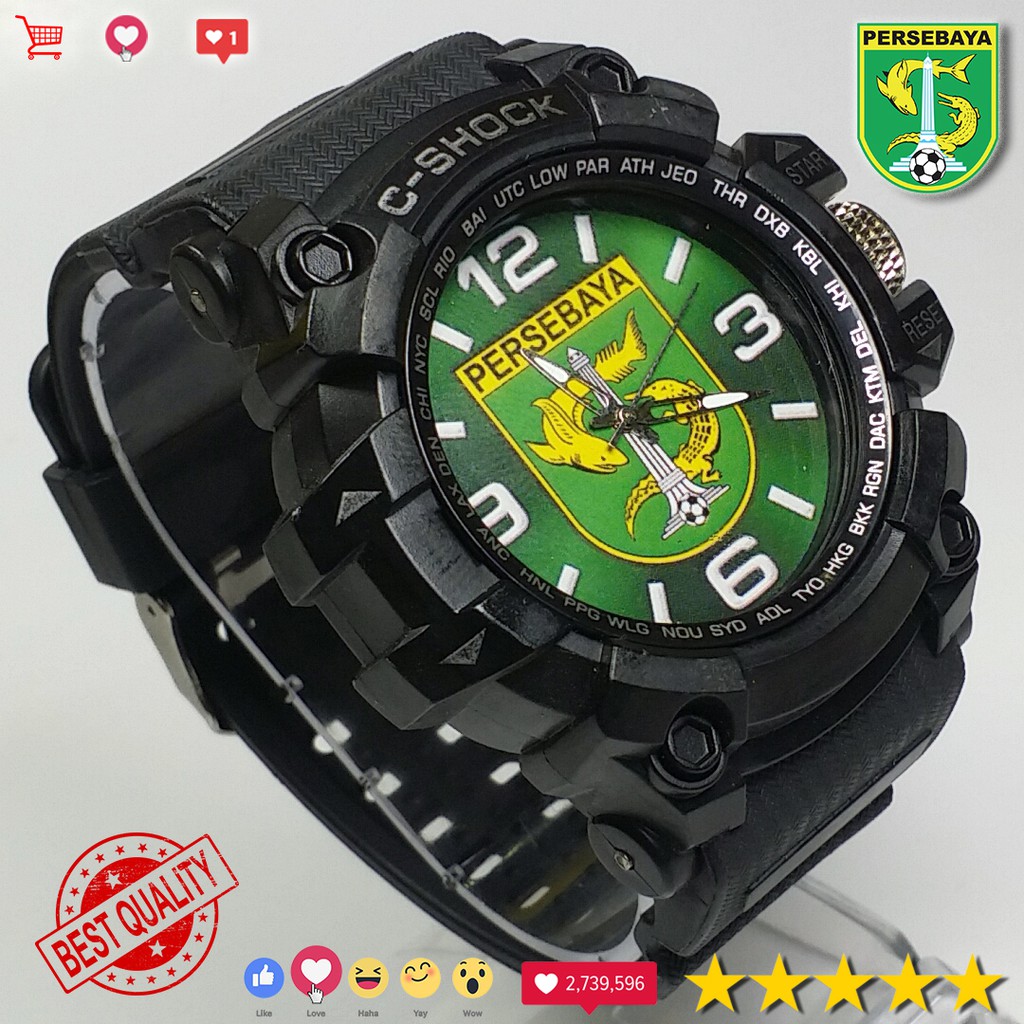 (SPESIAL BONEK REK) JAM PERSEBAYA OUTDOOR ANTI AIR