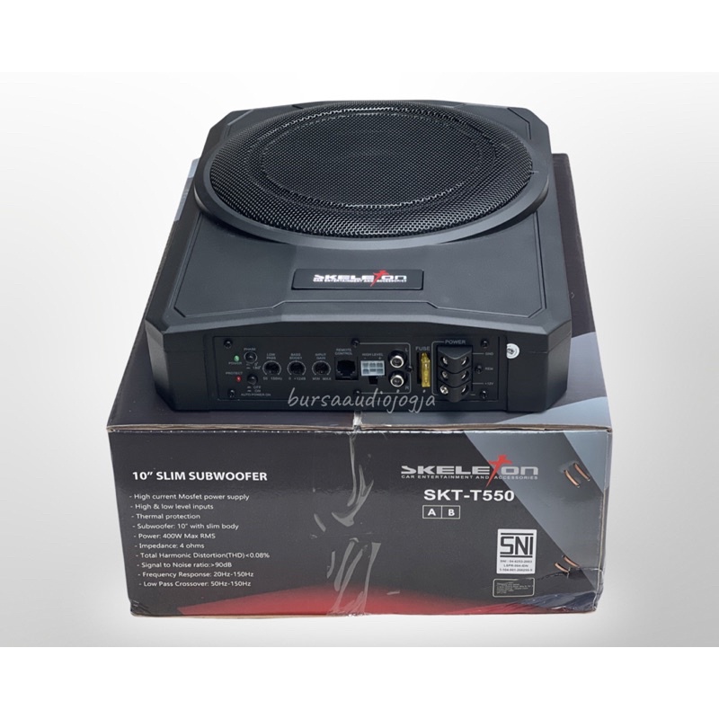 Subwoofer kolong Aktif basstube kolong Skeleton 10 Inch SKT-T550