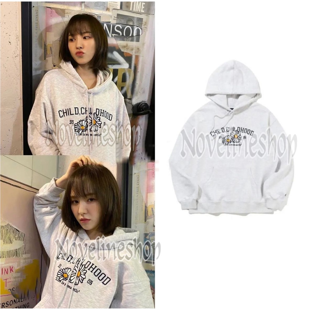 [COD] HOODIE SWEATER KPOP WENDY RED VELVET ROMANTIC CROWN SHASTA DAISY CHILD CHILDHOOD PREMIUM FLEEC