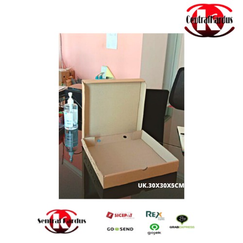 

(ISI 10 PCS )BOX PIZZA uk. 30x30x5cm Kardus polos/Kardus hijab/kardus aksesoris/hampers baju2