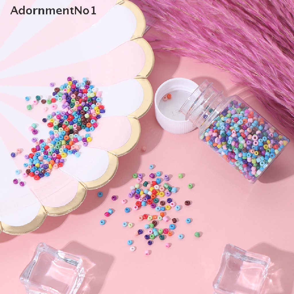 (AdornmentNo1) 3000pcs / Set Botol Kaca Kecil 2mm Untuk Membuat Perhiasan