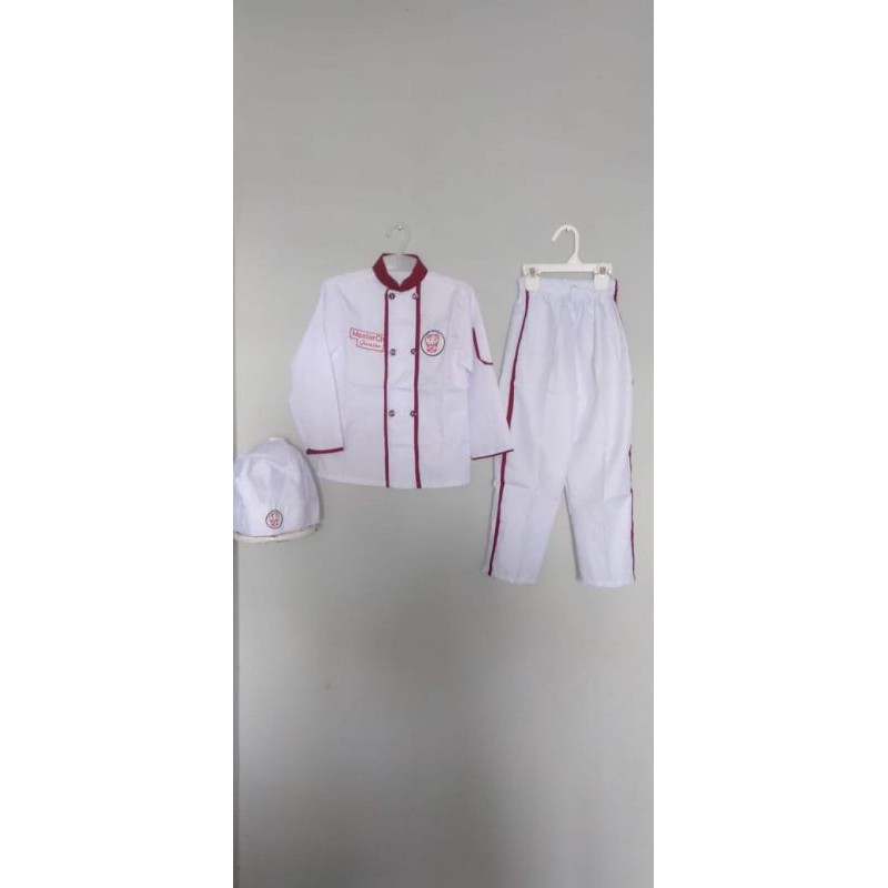 Baju Profesi Master Chef Anak Baju koki anak cowok cewek baju karnaval anak putra putri