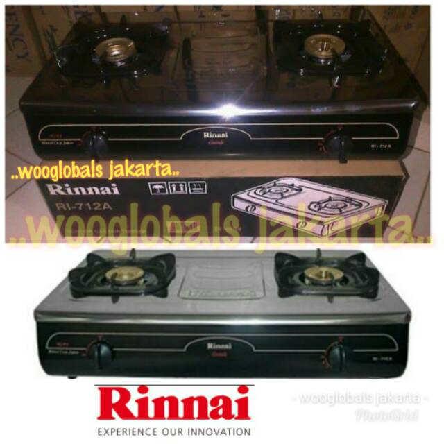 Jual Kompor Rinnai Ri 712 A Stainless 2 Tungku Api Lilin Burner Kuningan Body Besar Grande Series Ri 712a Indonesia Shopee Indonesia